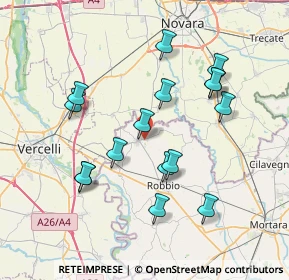 Mappa Via Vespolate, 27030 Confienza PV, Italia (7.28438)