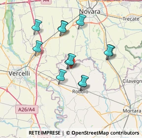 Mappa Via Vespolate, 27030 Confienza PV, Italia (6.28167)