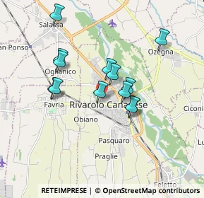 Mappa Via Piero Martinetti, 10086 Rivarolo Canavese TO, Italia (1.51154)