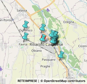 Mappa Via Piero Martinetti, 10086 Rivarolo Canavese TO, Italia (1.02059)