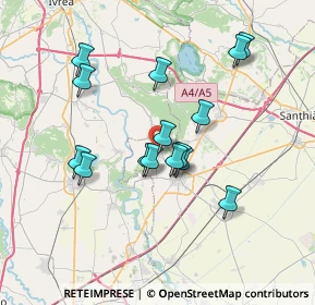 Mappa Via Valentino, 13040 Moncrivello VC, Italia (6.302)