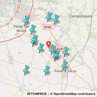 Mappa Via Groppo Evangelista, 35020 Sant'Angelo di Piove di Sacco PD, Italia (3.66286)