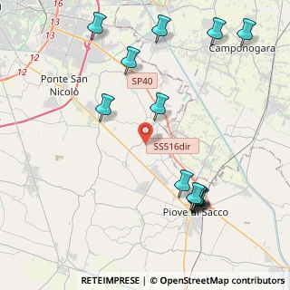 Mappa Via Groppo, 35020 Sant'Angelo di Piove di Sacco PD, Italia (5.01231)