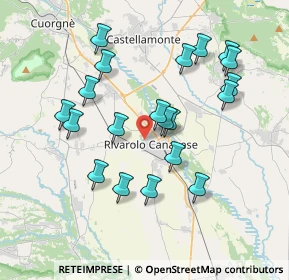 Mappa Corso A. de Gasperi, 10086 Rivarolo Canavese TO, Italia (3.6475)