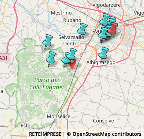 Mappa , 35036 Montegrotto Terme PD, Italia (7.54385)