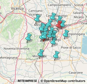Mappa , 35036 Montegrotto Terme PD, Italia (9.2345)