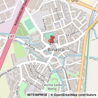 Mappa Via Dante Alighieri, 14, 20082 Binasco, Milano (Lombardia)