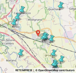 Mappa Via Angelo Grossi, 26838 Tavazzano con Villavesco LO, Italia (2.55)