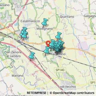 Mappa Via Angelo Grossi, 26838 Tavazzano con Villavesco LO, Italia (1.25)