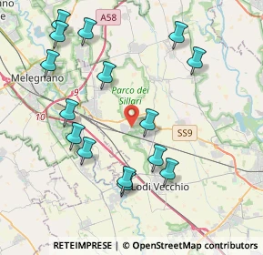Mappa Via Angelo Grossi, 26838 Tavazzano con Villavesco LO, Italia (4.344)