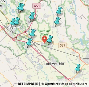 Mappa Via Angelo Grossi, 26838 Tavazzano con Villavesco LO, Italia (4.79083)