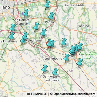 Mappa Via Angelo Grossi, 26838 Tavazzano con Villavesco LO, Italia (8.906)