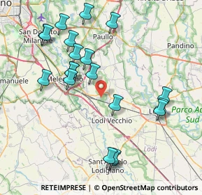Mappa Via Angelo Grossi, 26838 Tavazzano con Villavesco LO, Italia (8.537)