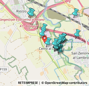 Mappa Via Eugenio Montale, 20070 Cerro al Lambro MI, Italia (0.7425)