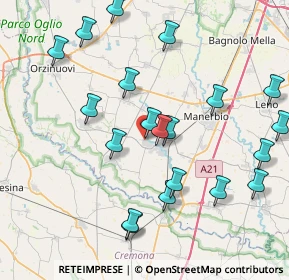 Mappa Via Fratelli Porcellaga, 25029 Verolavecchia BS, Italia (8.778)