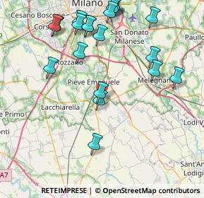 Mappa Via Cascina Pizzabrasa, 27010 Siziano PV, Italia (9.4345)