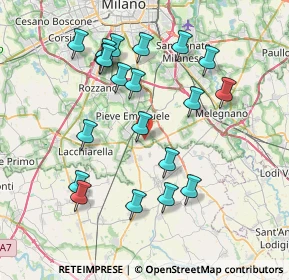 Mappa Via Cascina Pizzabrasa, 27010 Siziano PV, Italia (7.778)