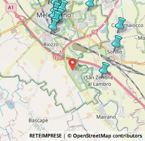 Mappa Via Alessandrini, 20070 Cerro al Lambro MI, Italia (2.86769)