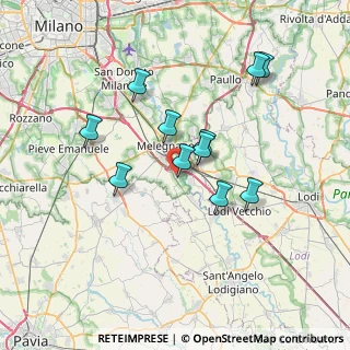 Mappa Via Alessandrini, 20070 Cerro al Lambro MI, Italia (6.25545)