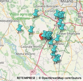 Mappa Granarolo Stabilimento Produttivo di Vernate, 20080 Vernate MI, Italia (6.32842)