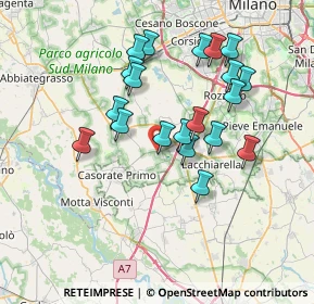 Mappa Granarolo Stabilimento Produttivo di Vernate, 20080 Vernate MI, Italia (6.6325)