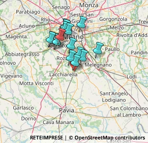 Mappa Strada Provinciale, 20084 Lacchiarella MI, Italia (10.85625)