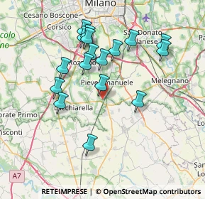 Mappa Strada Provinciale, 20084 Lacchiarella MI, Italia (7.07294)