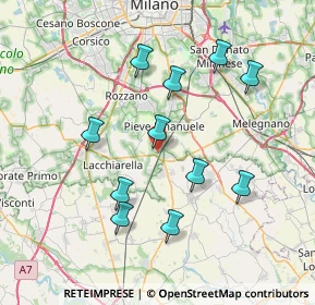 Mappa Strada Provinciale, 20084 Lacchiarella MI, Italia (7.29091)