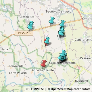 Mappa Via Cascina Colombare, 26010 Chieve CR, Italia (1.8435)