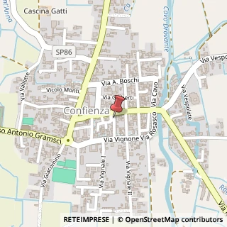 Mappa Piazza Cavour,  2, 27030 Confienza, Pavia (Lombardia)
