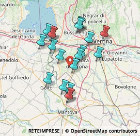 Mappa Via Morando, 37069 Quaderni VR, Italia (12.5815)