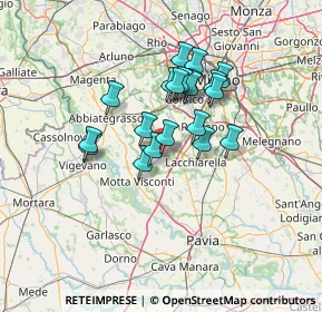 Mappa Via Guglielmo Marconi, 20080 Vernate MI, Italia (10.4255)
