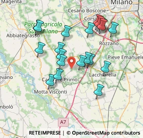 Mappa Via Guglielmo Marconi, 20080 Vernate MI, Italia (6.8915)