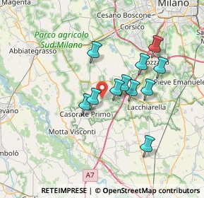Mappa Via Guglielmo Marconi, 20080 Vernate MI, Italia (5.77182)