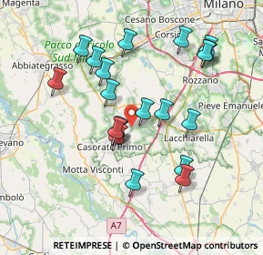 Mappa Via Guglielmo Marconi, 20080 Vernate MI, Italia (6.962)