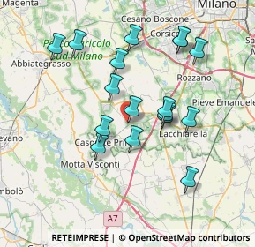 Mappa Via Guglielmo Marconi, 20080 Vernate MI, Italia (6.86235)