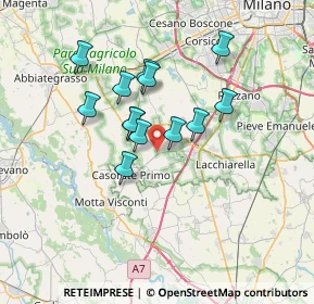 Mappa Via Guglielmo Marconi, 20080 Vernate MI, Italia (5.53308)