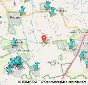 Mappa Via Guglielmo Marconi, 20080 Vernate MI, Italia (3.525)