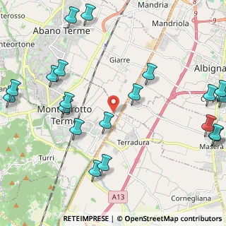 Mappa Via Giacomo Matteotti, 35020 Due Carrare PD, Italia (2.8745)