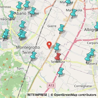 Mappa Via Giacomo Matteotti, 35020 Due Carrare PD, Italia (3.0835)
