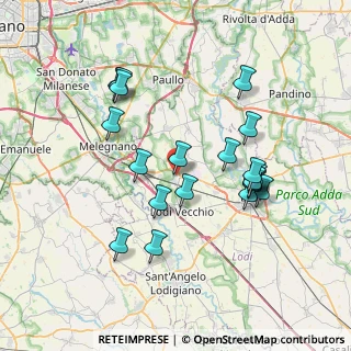 Mappa Via Walter Tobagi, 26838 Tavazzano con Villavesco LO, Italia (7.11)