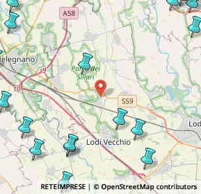 Mappa Via Walter Tobagi, 26838 Tavazzano con Villavesco LO, Italia (7.2715)