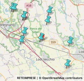 Mappa Via Walter Tobagi, 26838 Tavazzano con Villavesco LO, Italia (4.86091)