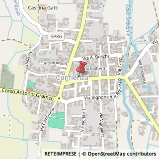 Mappa Via Solferino, 3, 27030 Confienza PV, Italia, 27030 Confienza, Pavia (Lombardia)