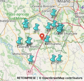 Mappa Via Alessandro Volta, 20082 Binasco MI, Italia (6.9125)