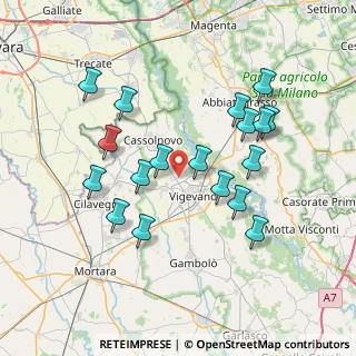 Mappa Via Novara, 27029 Vigevano PV, Italia (7.22278)