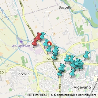 Mappa Via Novara, 27029 Vigevano PV, Italia (1.014)