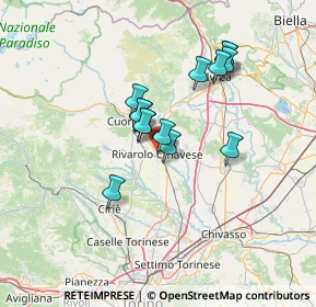 Mappa Vicolo Convento, 10086 Rivarolo Canavese TO, Italia (10.64643)