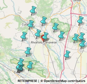 Mappa Vicolo Convento, 10086 Rivarolo Canavese TO, Italia (9.7395)