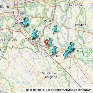 Mappa Via Ferdinando Bocconi, 26838 Tavazzano con Villavesco LO, Italia (7.26214)